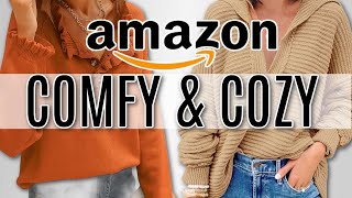Amazon Cozy Fall Favorites Haul 2023 | The BEST Loungewear, Sweaters, Jackets &amp; More