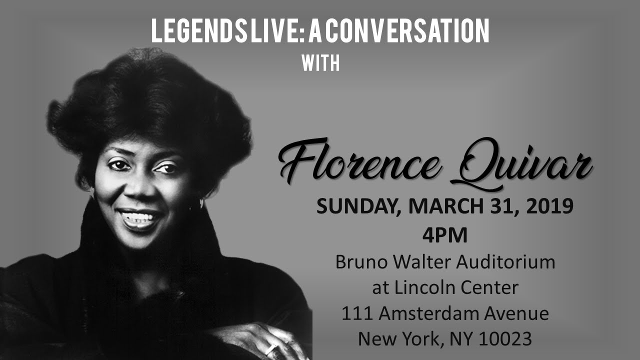 conversation exercises Legends Live: A conversation with Florence Quivar