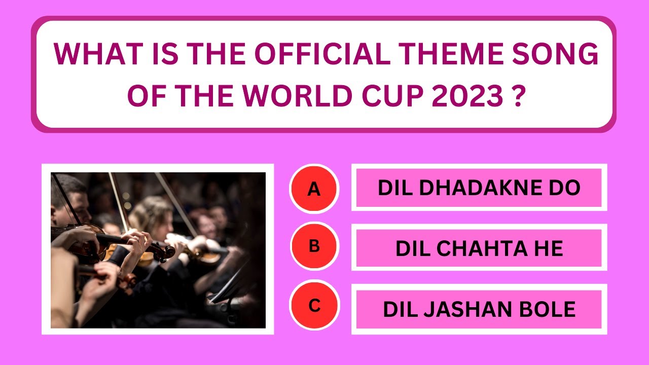 Cricket World Cup 2023 Quiz || Top 20 Questions || Can You Answer ...