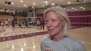 Concordia head volleyball coach Tricia Miller practice interview 8/19/2026