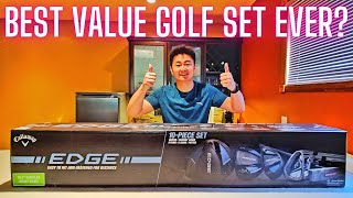 Costco 2024-26 CALLAWAY EDGE 10-Piece Golf Set Unboxing, First Hits & Review