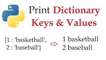 Python - Print the Key and Value of a Dictionary in a For Loop | Data Automation