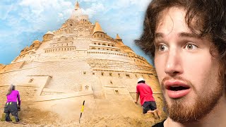 The LARGEST Sand Castle Ever Built...