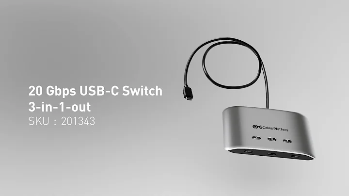 Cable Matters 20Gbps USB4 Switch for 3 Computers, Sharing USB-C/Thunderbolt 4 Monitors and Docks