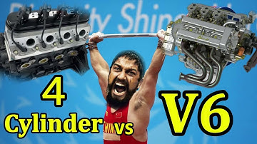 V6 vs  Four-Cylinder