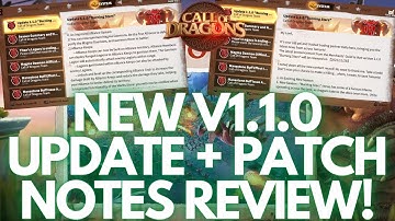 Call of Dragons | NEW Update V1.1.0 "Burning Stars" Full Patch Notes Review! The Best Thus Far?