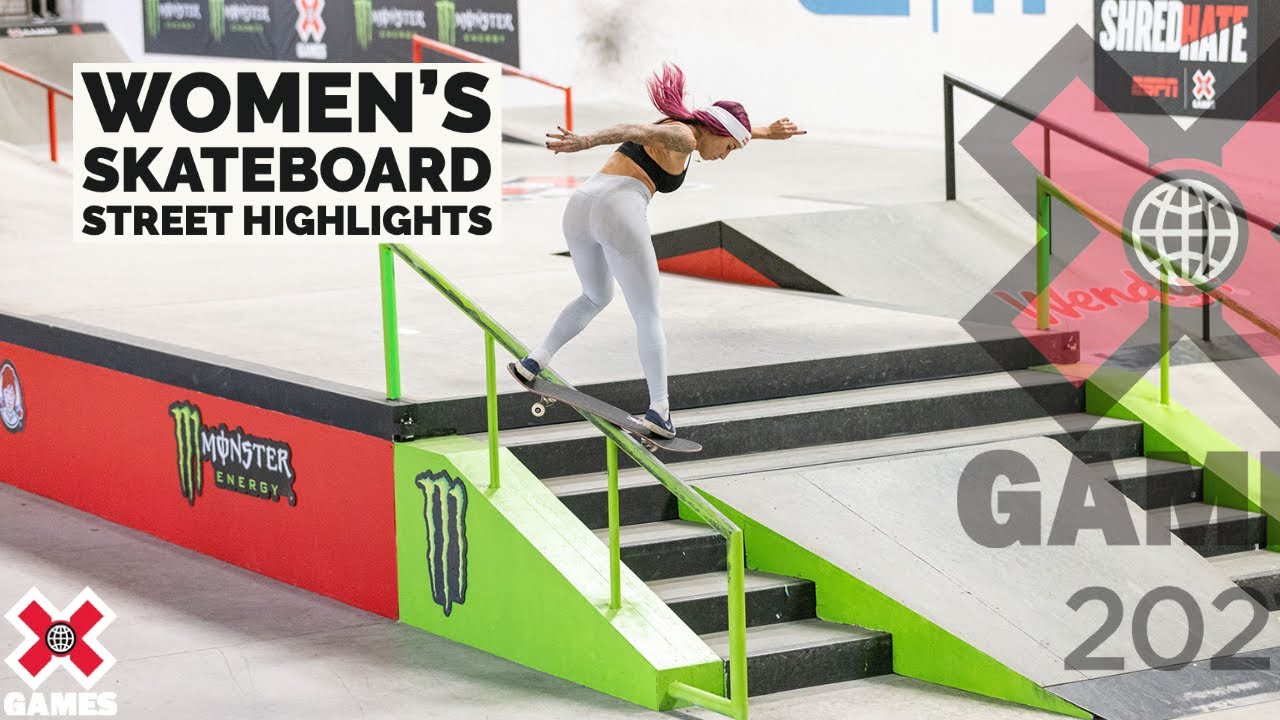 WOMEN'S SKATEBOARD STREET: HIGHLIGHTS | Games 2021 - YouTube