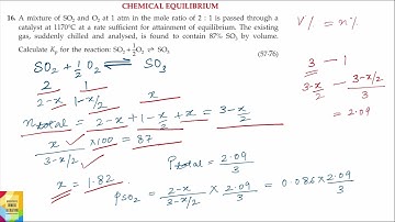 A mixture of SO2 and O2…………