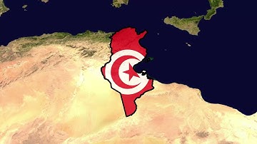 Tunisia Flag Map | Free to Use Stock Footage