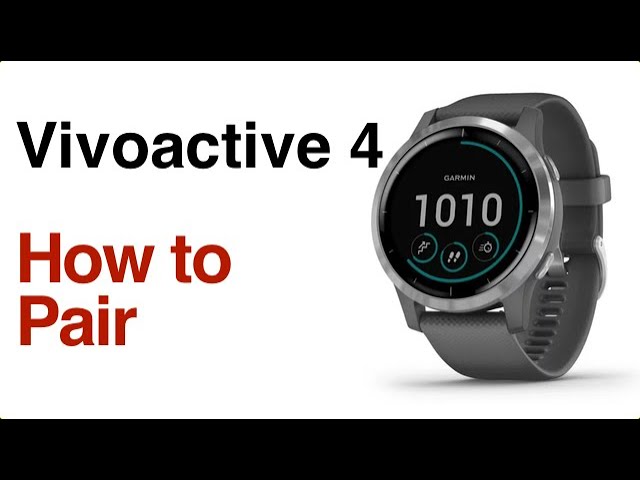 Garmin Vivoactive 4 - How To Pair With Smartphone & Connect - YouTube