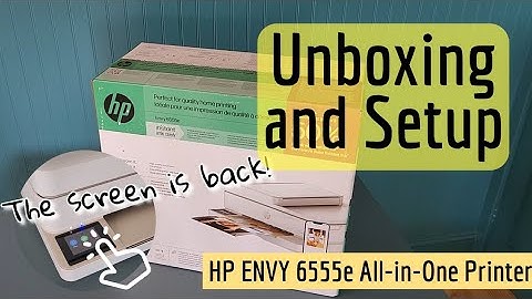HP Envy 6555e Unboxing & Setup | Touchscreen All-in-One Wireless Printer Review