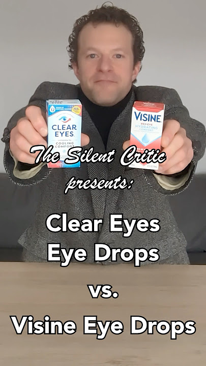 Clear Eyes Eye Drops vs. Visine Eye Drops | Silent Critic Eye Drops Review #shorts #review