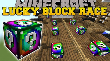 Minecraft: AMAZING STRUCTURES LUCKY BLOCK RACE - Lucky Block Mod - Modded Mini-Game