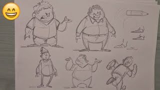 How to design a Cartoon Character with body | Character design tutorial