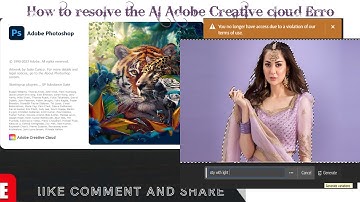 How to resolve Adobe Photoshop Violate User Guidelines Alternative Solution ? Generative fill error