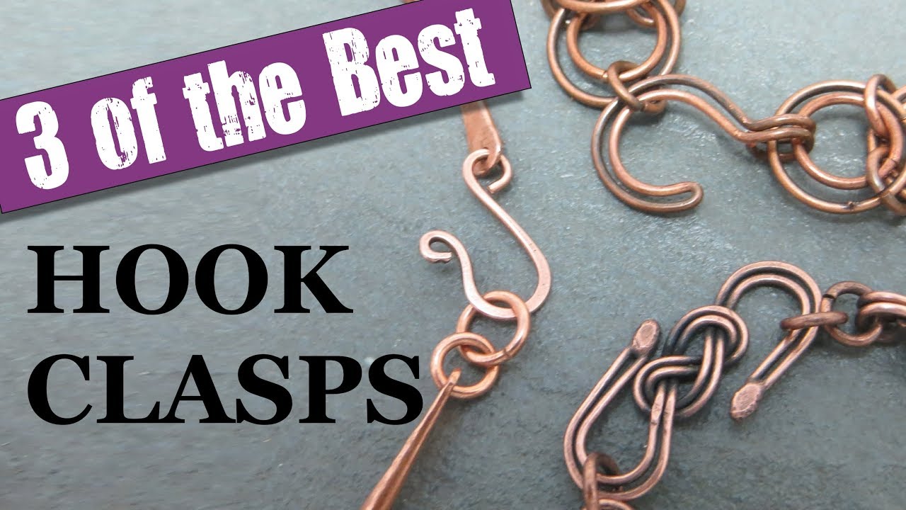 3 Hook Clasps for Jewellery Making 