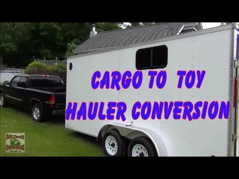 Cargo To Toy Hauler Camper Conversion Pt 1 Youtube