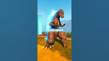 Kaiju universe short battle Godzilla fw vs Godzilla heisei #shorts #roblox #kaijuuniverse