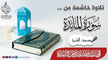 تلاوة خاشعة ماتيسر من سورة المائدة 🎤بصوت الشيخ أبي عبد الله عبد الرحمن الشميري حفظة الله