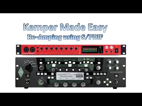 Kemper Made Easy - Reamp Tutorial using S/PDIF with live DAW setup demo.