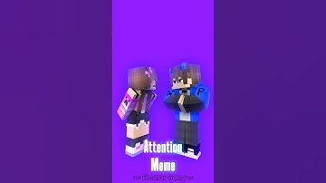 "Attention" Meme - Mine-imator Minecraft Animation #shorts #minecraftanimations #minecraftshorts