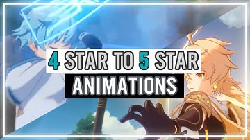 4 Star Characters with 5 Star Burst Animations (And Traveler) - Genshin Impact Edit