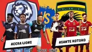 2022/23 GPL Week 33! Accra Lions Vs Asante Kotoko - Match Preview • H2H • Teams News