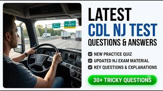 latest CDL NJ Test Questions and Answers CDL Practice Quiz 2026 Pass Your Exam First Try