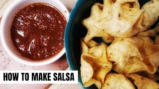 HOMEMADE SALSA || RESTAURANT STYLE SALSA in the BLENDER