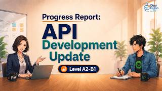 Progress Report: API Development Update (A2-B1) | Dev English Lab