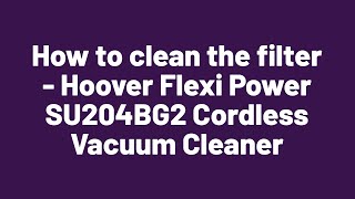 SU204BG2 Cordless Vacuum Cleaner 