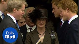 Eton alumni Earl Spencer and Prince Harry at Diana memorial - Daily Mail Wealth
