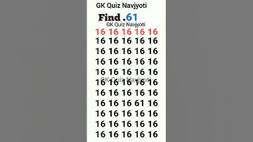 Find odd number quiz 61 - ultimate brain IQ TEST innovative ideas viral video meme template #shorts