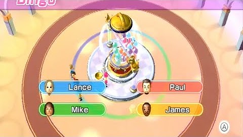 Wii Party Bingo: Lance vs. Paul vs. Mike vs. James (Beginner Difficulty)