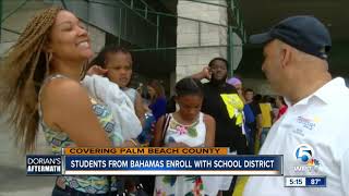 Donated school supplies for Bahamian students