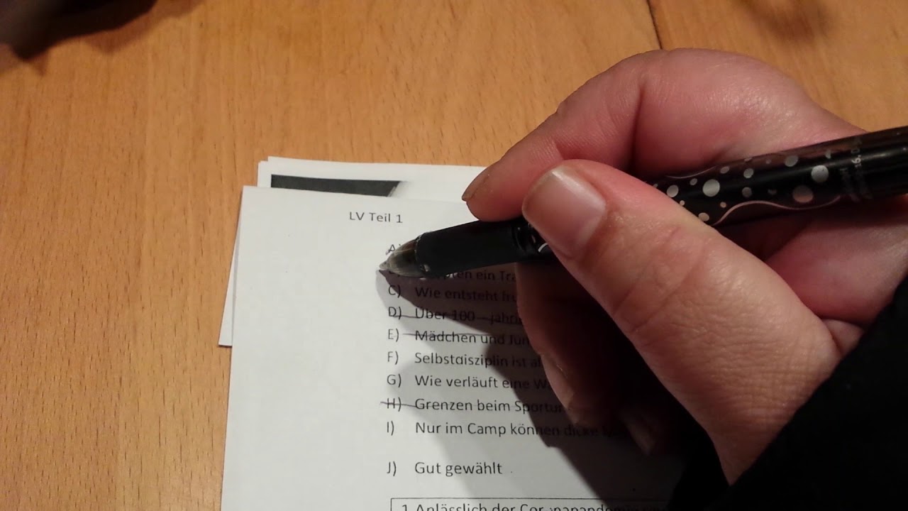 Leseverstehen Teil 1 B2 telc