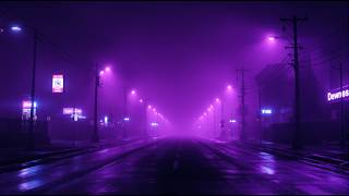 violet streets in the fog | empty city ambient mix