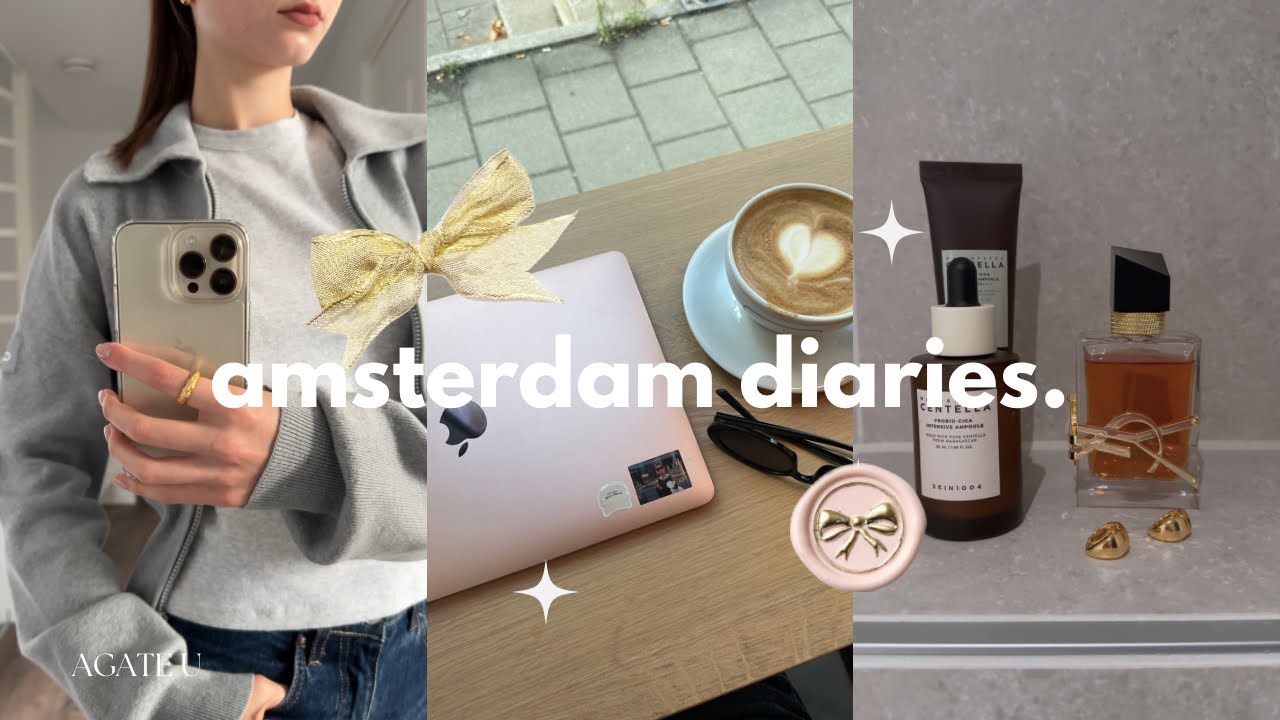 amsterdam diaries | first exam in uni, apartment things, shopping, studying & more!