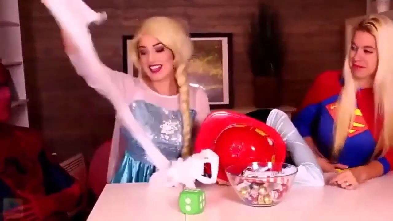 Frozen Elsa Spiderman, Anna, Spidergirl Compilations , funny moments