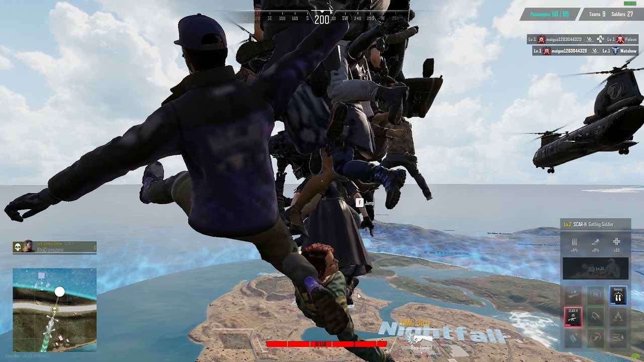 Hacker kills entire lobby in helicopter : Super People