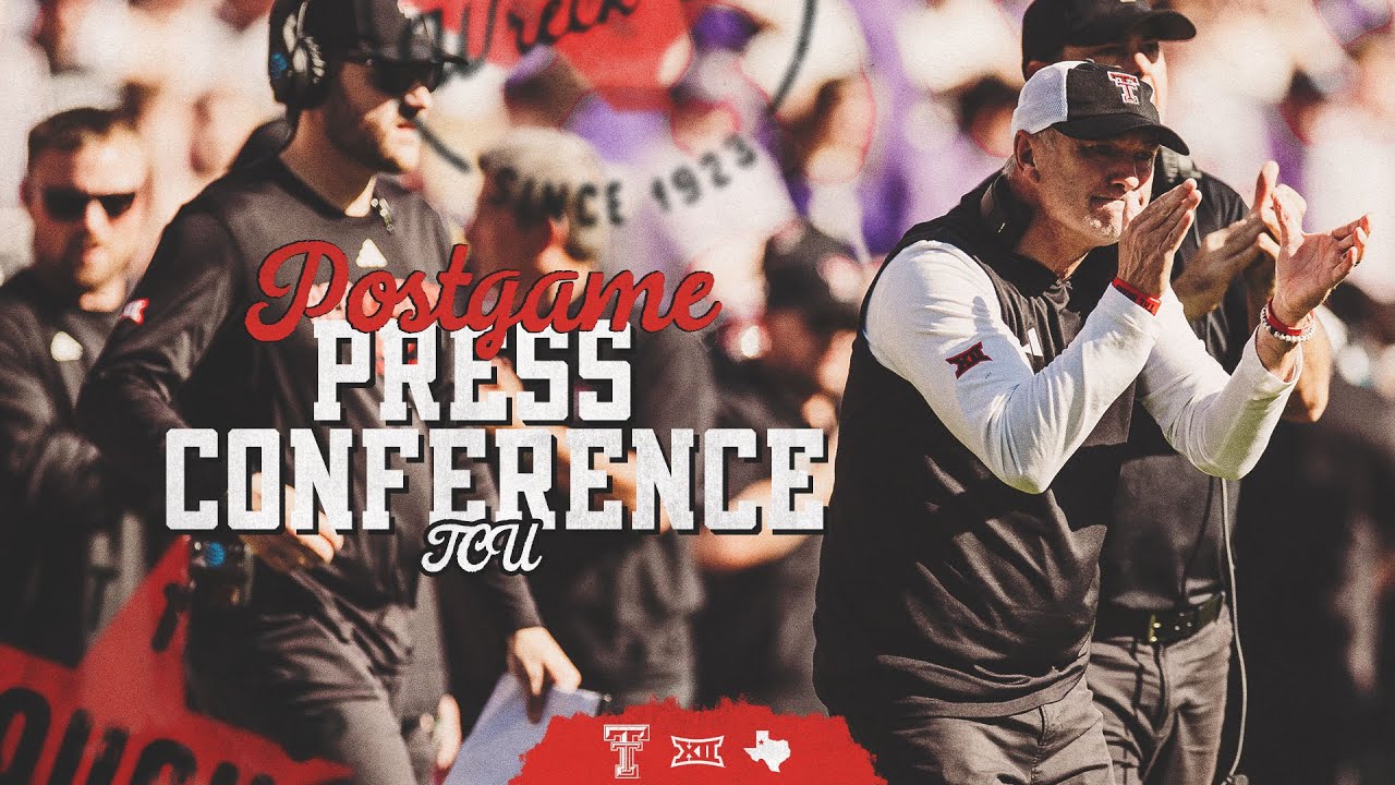 Texas Tech Football vs. TCU: Joey McGuire Post Game Press Conference ...