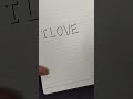 3D Hand Lettering I LOVE YOU Shorts Calligraphy 3D Hand Lettering I LOVE YOU Shorts Calligraphy