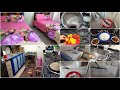 روتين الأم المطحونه بين تنظيف البيت وتحضير الأكل اللي متعرفش يعني ايه راحه وشايله مسؤليه بيتها 