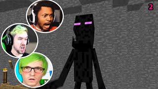 Gamers Reaction to First Seeing Enderman Mob in Minecraft (2) | CoryxKenshin, Jacksepticeye, more!