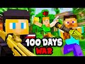 I spent 100 days on a war smp server in minecraft this is what happened