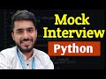Mock Interview of Python Batch | aadiandpython | English Communication | 