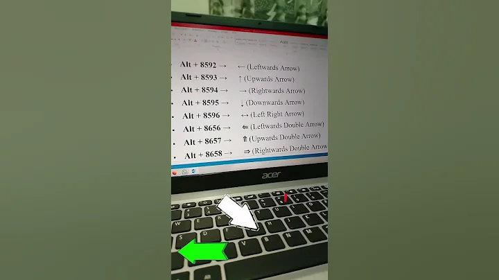 How to insert Arrow Symbols to Word Shortcut Keys..💻😎 #word #arrowsymbol #altcodes