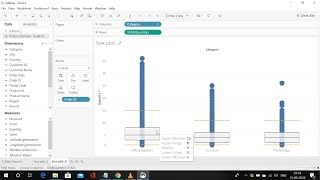 Box Plot using Tableau|Tableau Visualization|Creating Box Plot Manually|Box and Whisker Plot