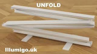 Assemble an illumigo folding pop up lightbox with LED