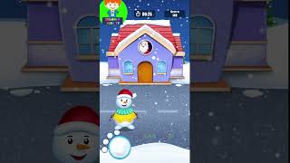 Snow Ball Fight Game | Santa's Christmas Day App | Play with Milkolo Games  #games #christmas screenshot 1